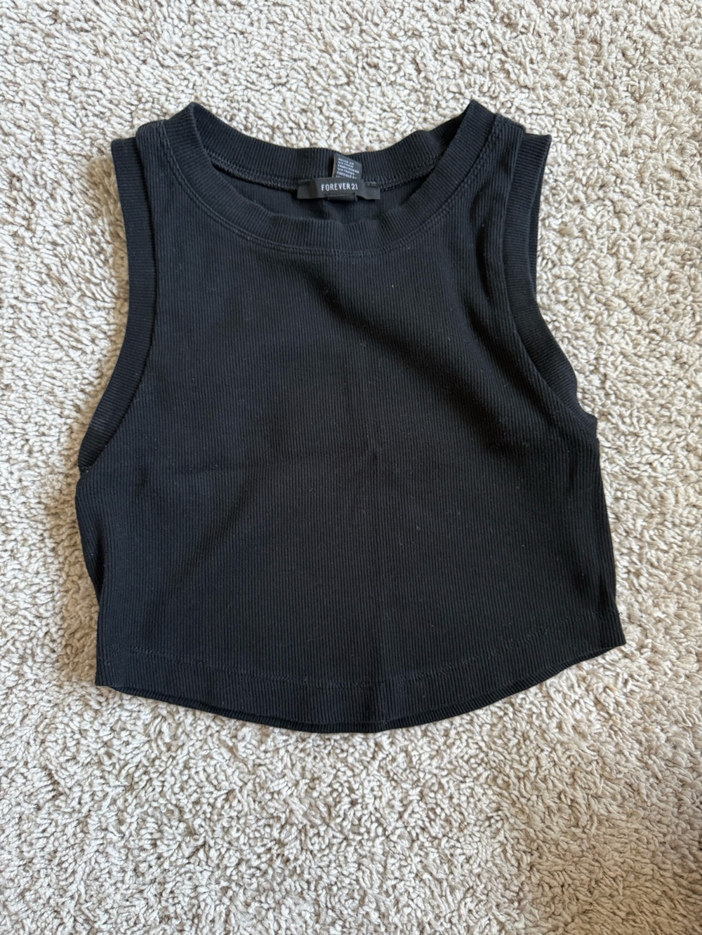 Ribbed high neck tanj